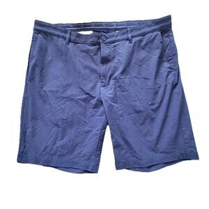 Tommy Bahama Mens Navy Blue Logo Patterned Performance Shorts Sz 40 EUC